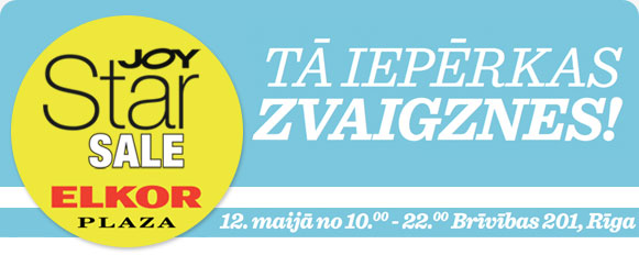 JOY STAR SALE - Tā iepērkas zvaigznes